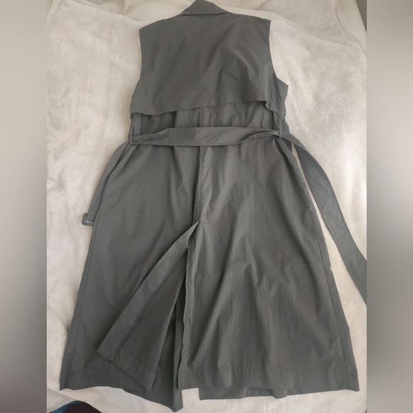 Zara Belted Long Vest Dress Green Size L BNWT - Picture 6 of 14